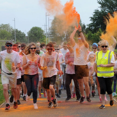 Start line of a colour run