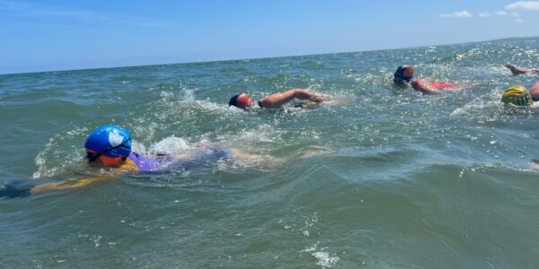 People swimming in the sea