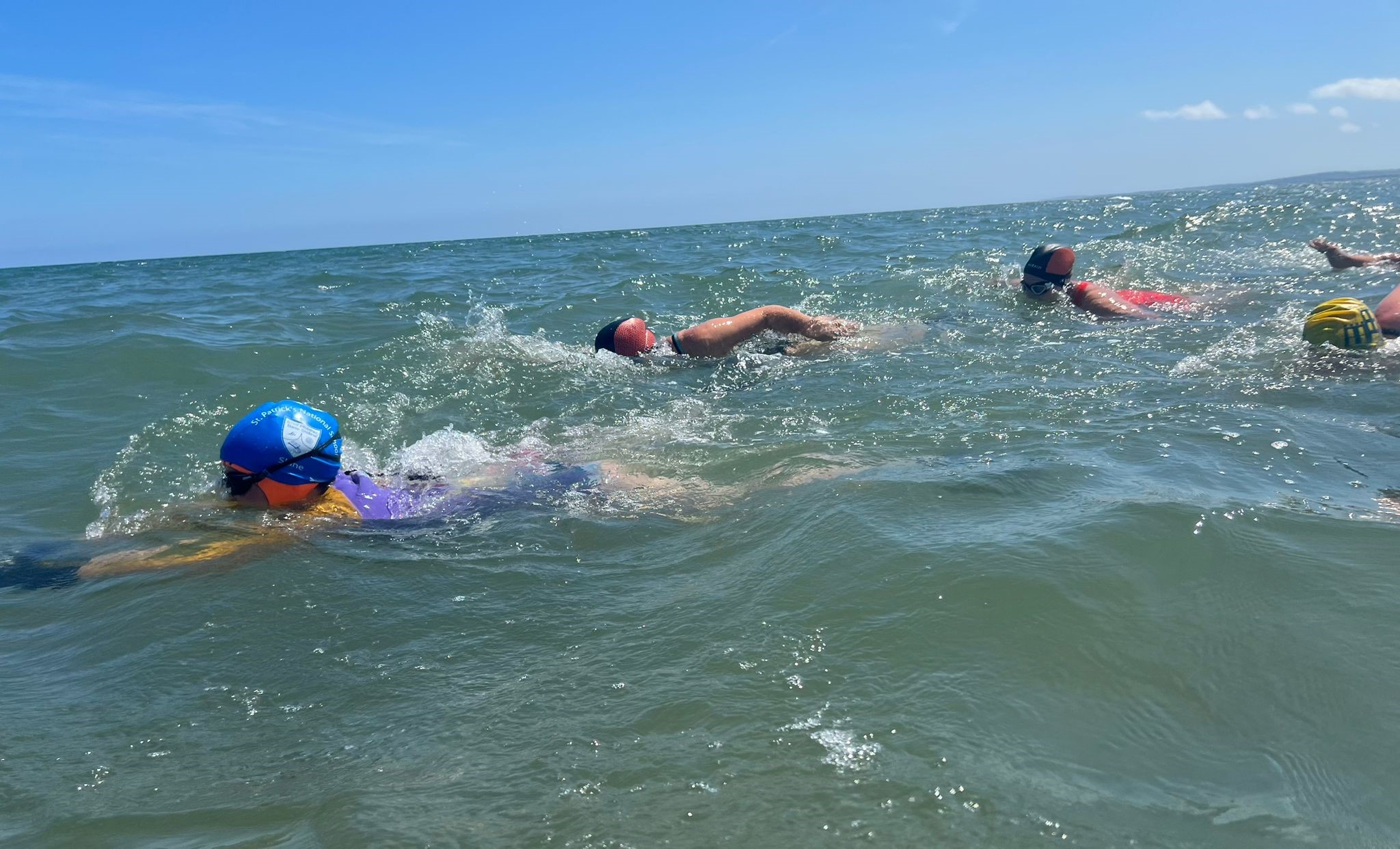 People swimming in the sea