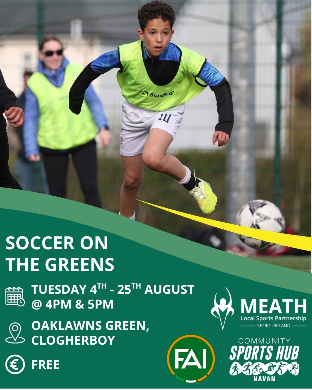 Soccer on the Greens poster
