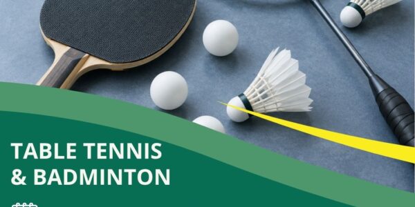 Table Tennis & Badminton Poster